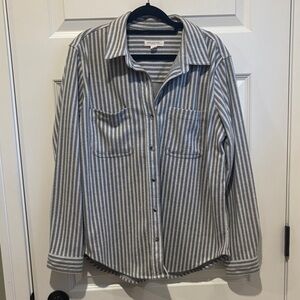 Beachlunchlounge Striped Top in Green and White/Gray